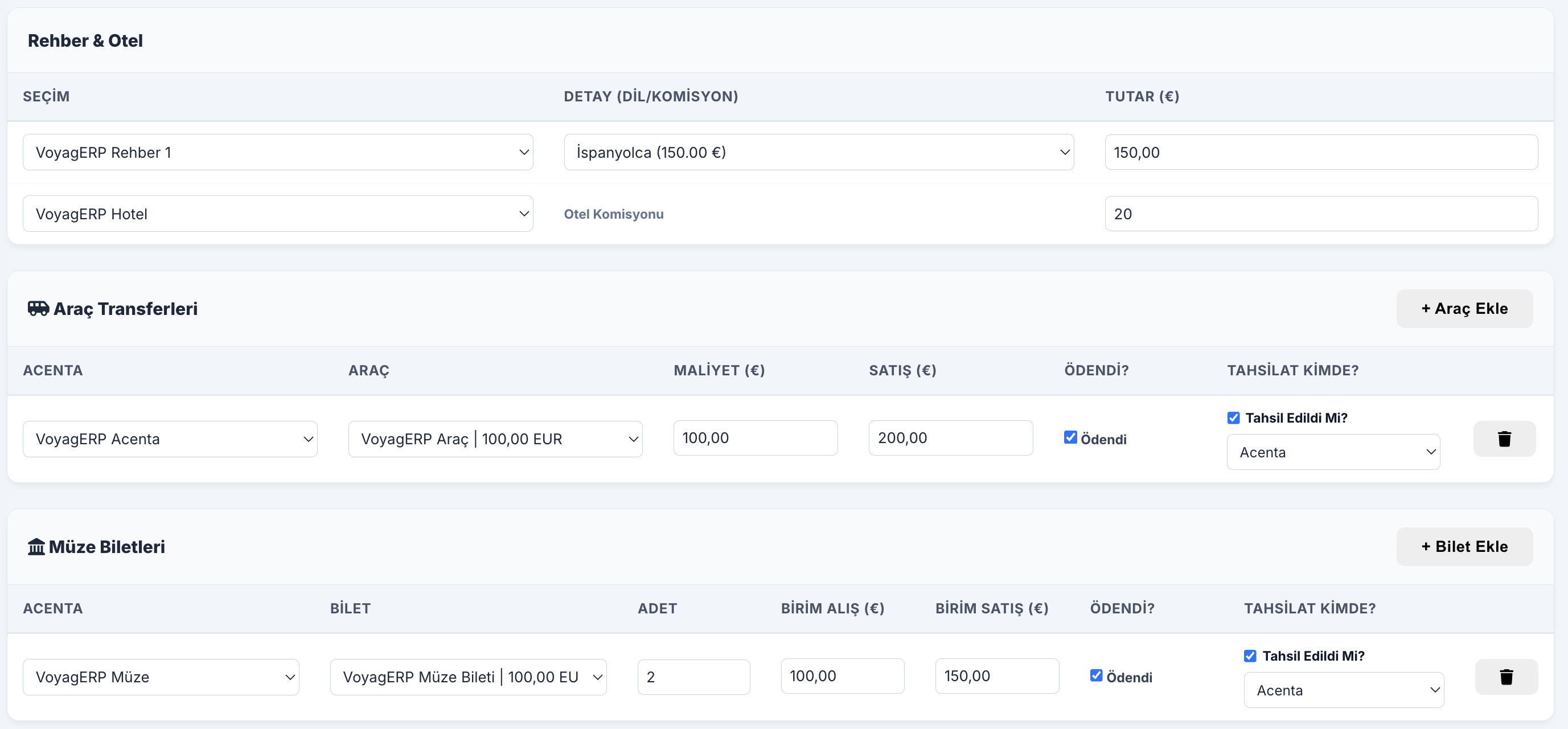VoyagERP Tur Detay Sayfası