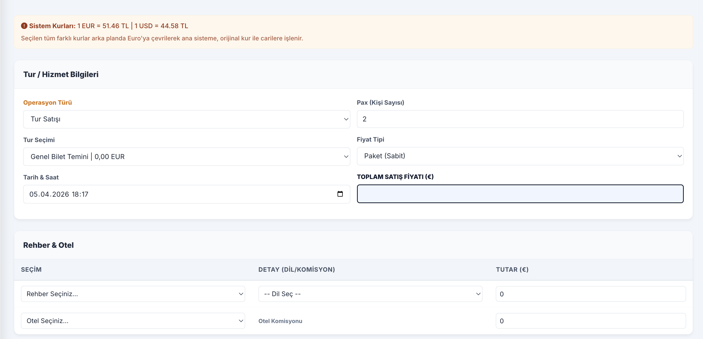 VoyagERP Toplu Bilet ve Stok Takibi